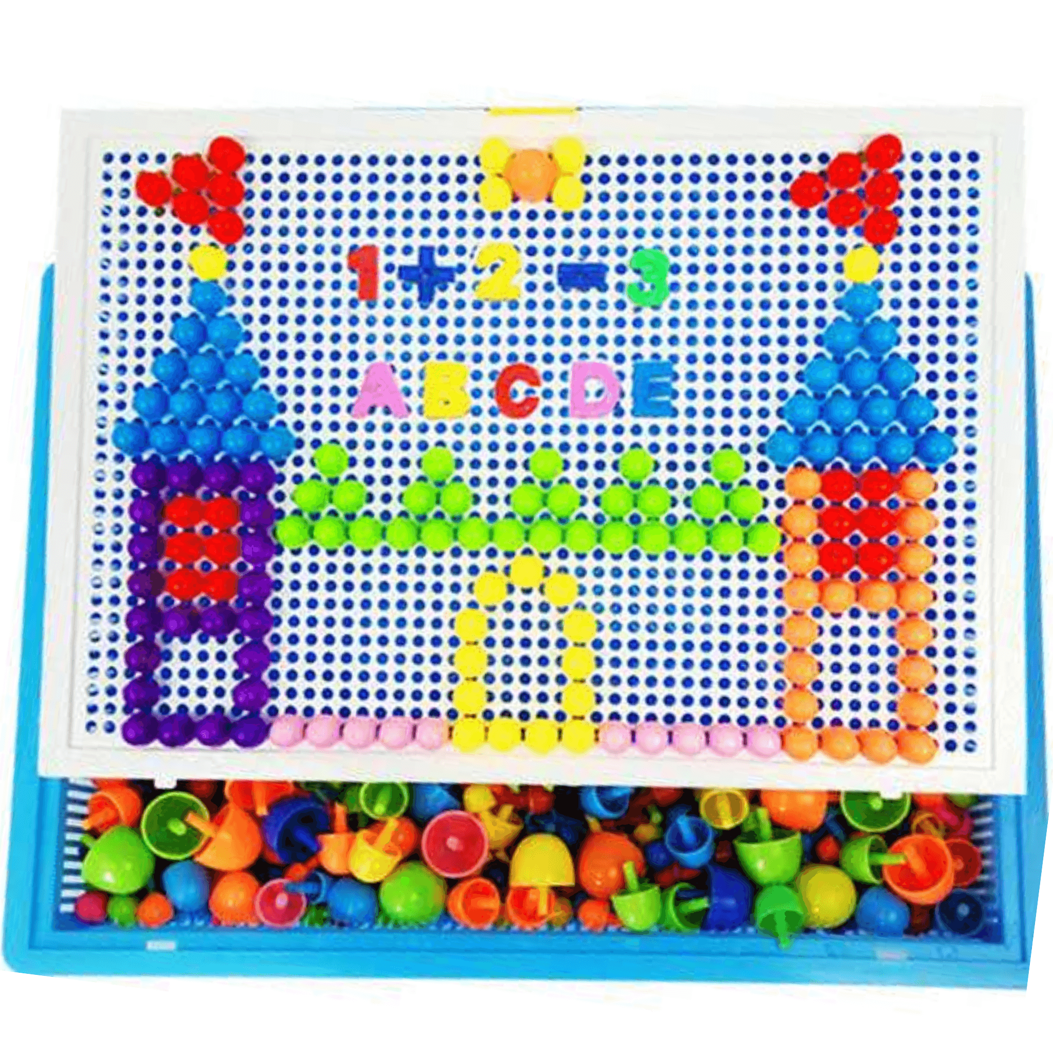 Mosaico de Palitos - Brinquedo Educativo Emoções - Brinqmutti